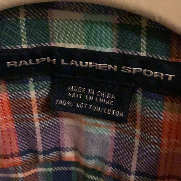 RALPH LAUREN | Orange Plaid Shirt - Picture 2 of 2